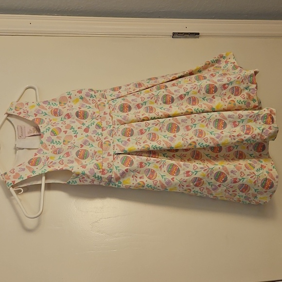 SAVANNAH Pastel Easter Egg Sleeveless Cotton Tank Portrait Church Dress Size 8 - Picture 5 of 9